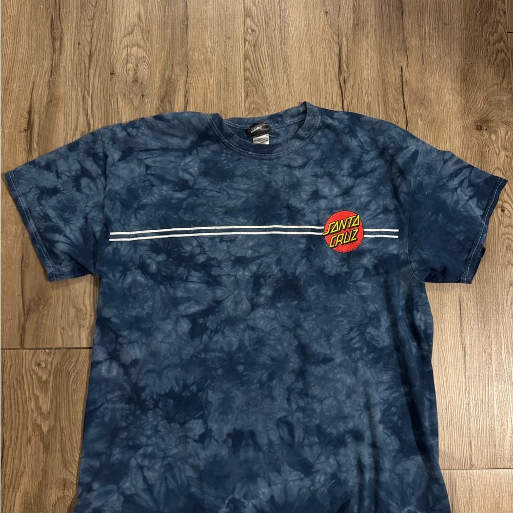 Santa Cruz Skateboards Navy Tie-Dye Tee